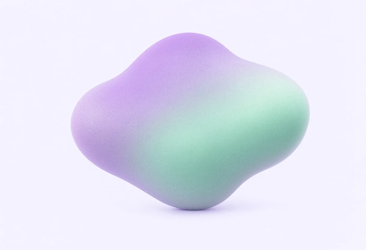 Gradient Mesh Blob with subtle grain