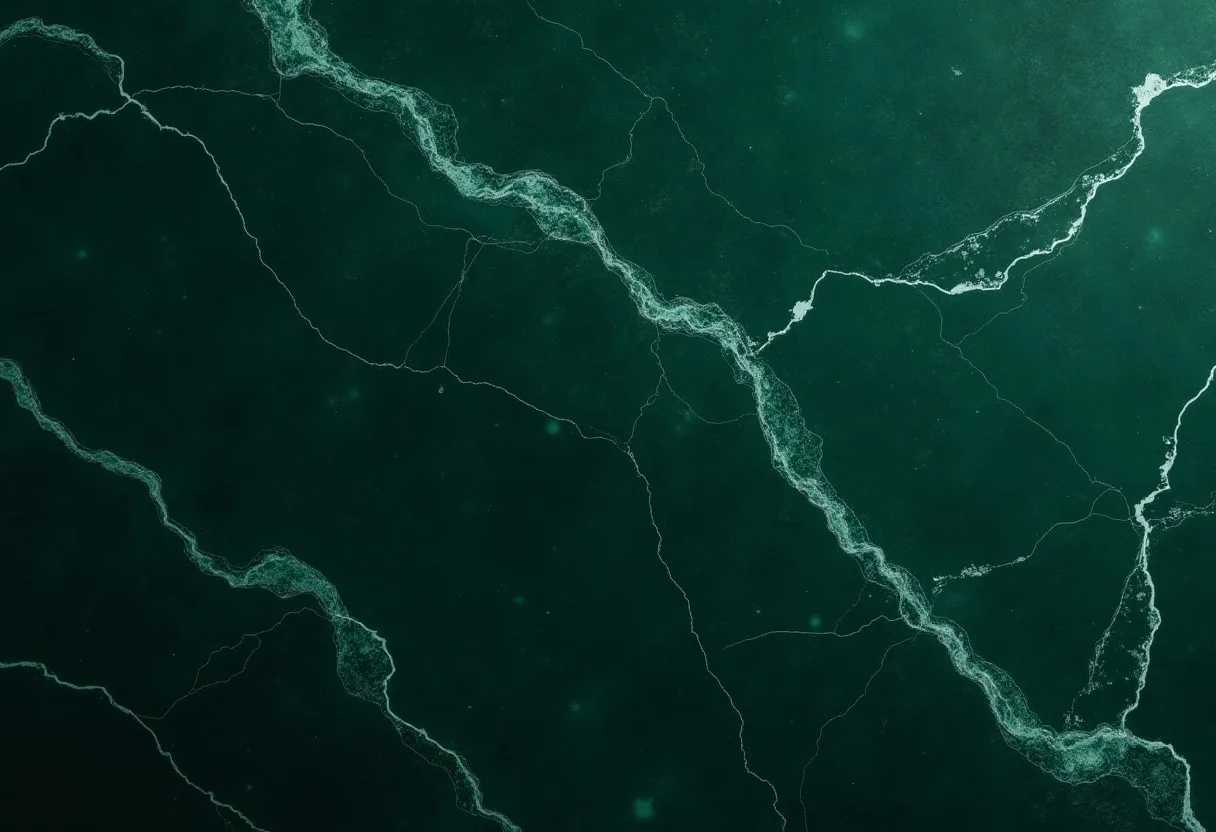Marble Veins in Deep Green with subtle grain