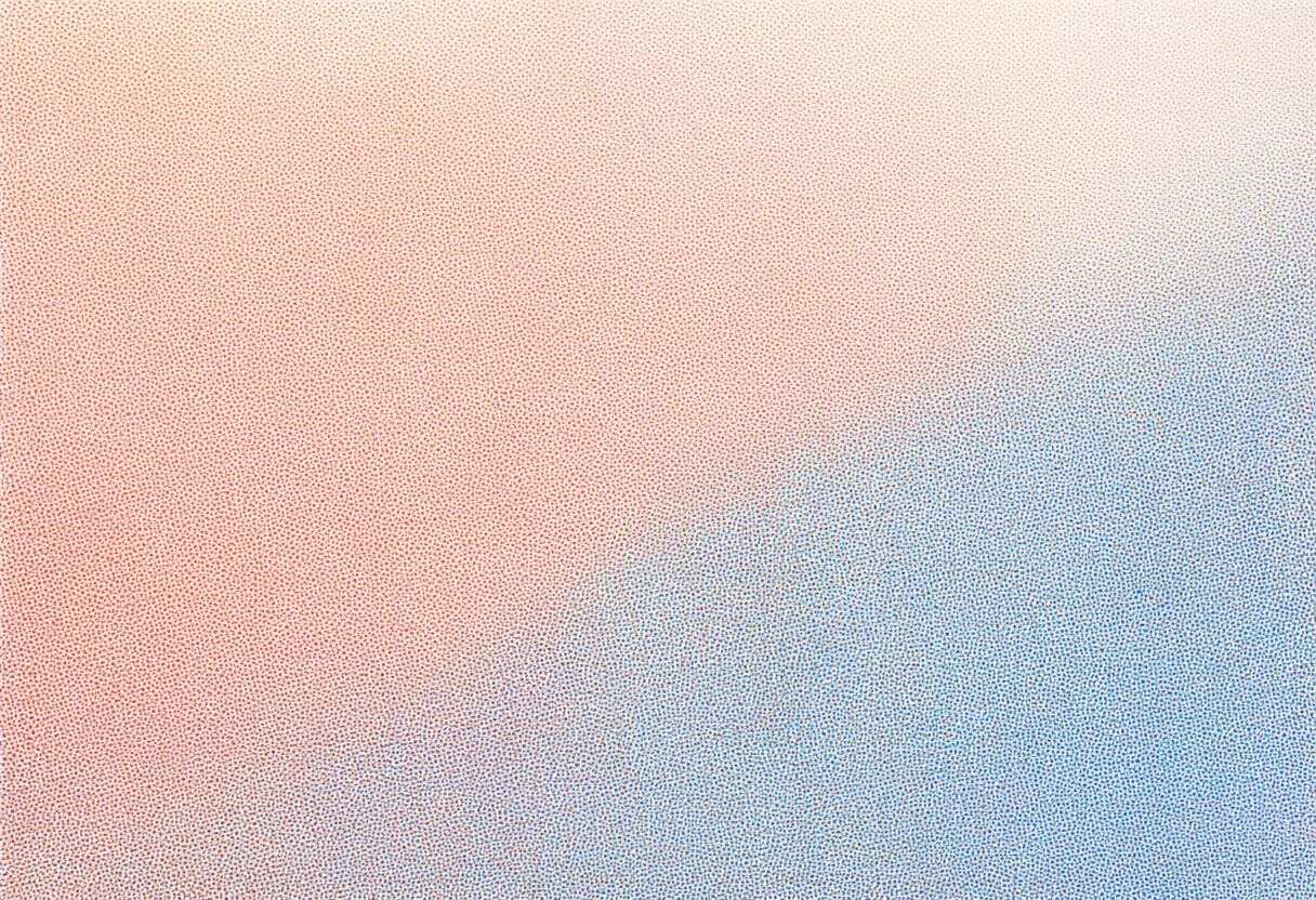 Halftone Dot Gradient in warm tones
