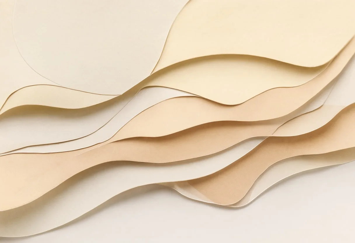 Paper Cut Layers in warm tones