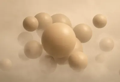 Soft Fog on Spheres in warm tones
