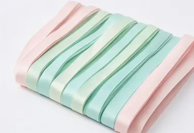 Folded Paper Ribbons in a soft palette