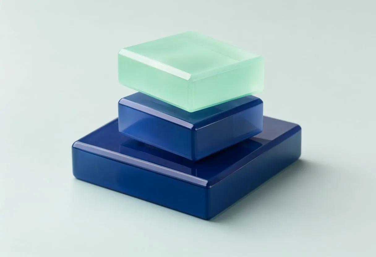 Isometric Blocks in a soft palette