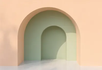 Nested Arches Pastel in a soft palette