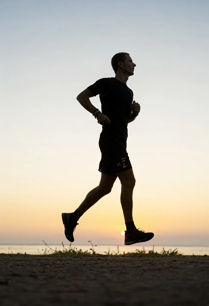 Runner Silhouette at Dawn