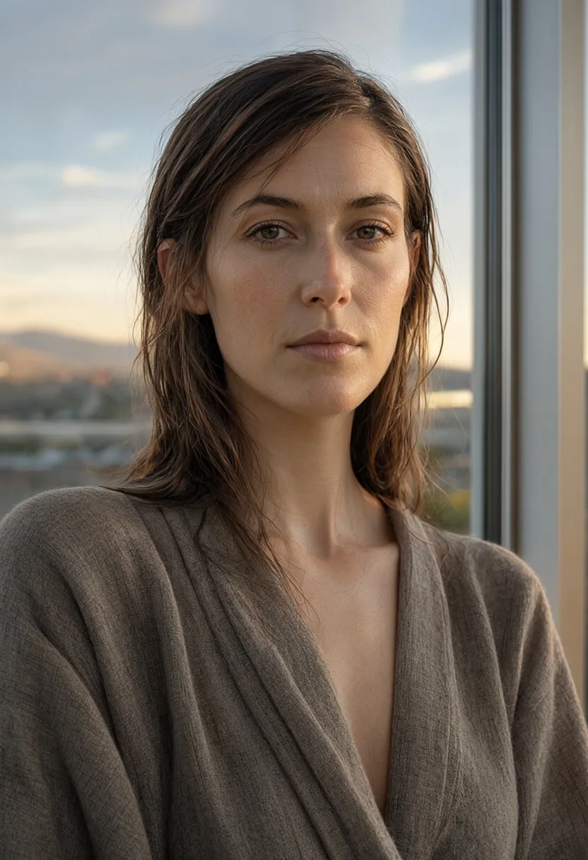 Portrait in Window Light at dusk