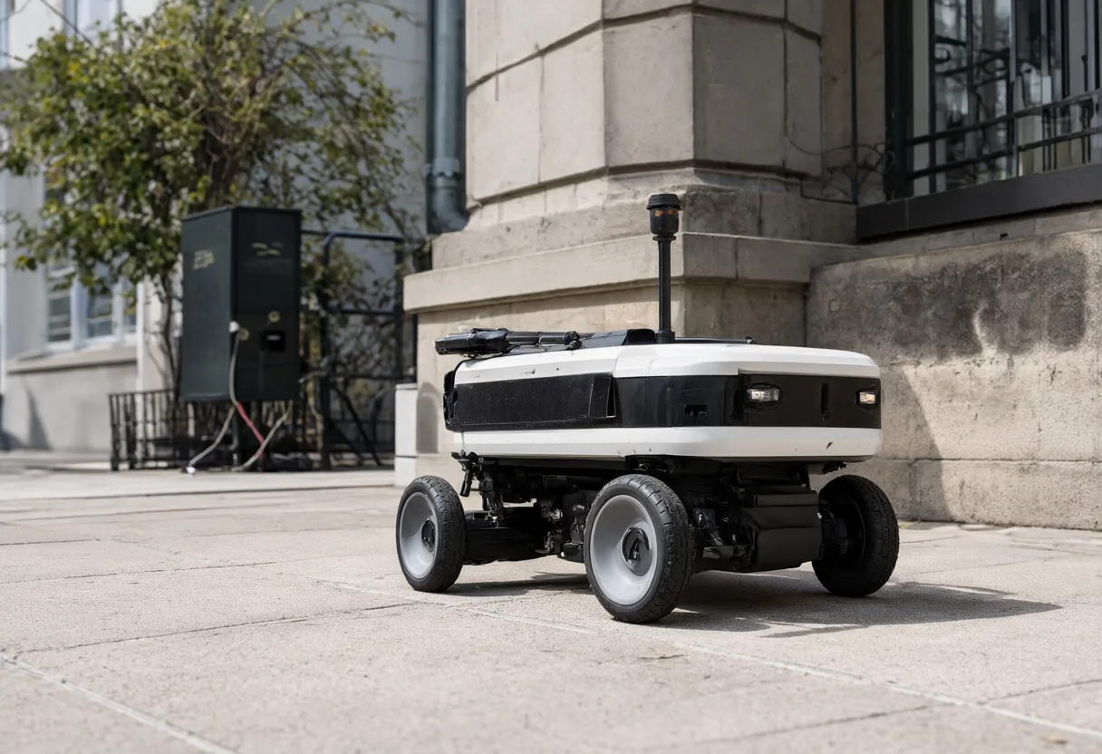 Autonomous Delivery Robot on a Sidewalk