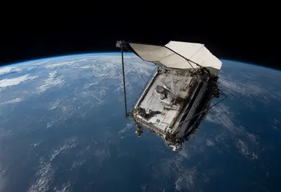 Space Telescope above Earth