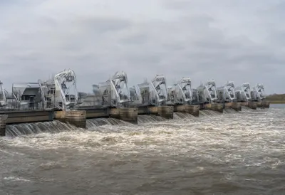 Flood Barrier Closing at High Tide