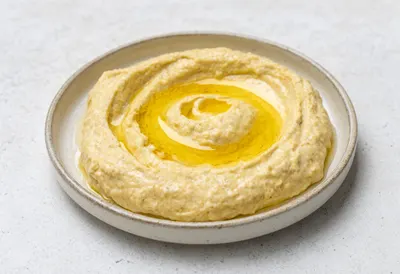 Middle Eastern Hummus with olive oil
