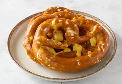 German Pretzel with mustard