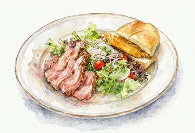 British Full breakfast plate