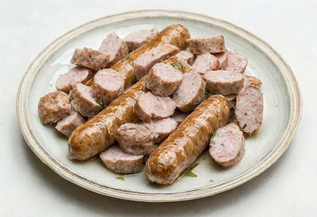 German Bratwurst plate