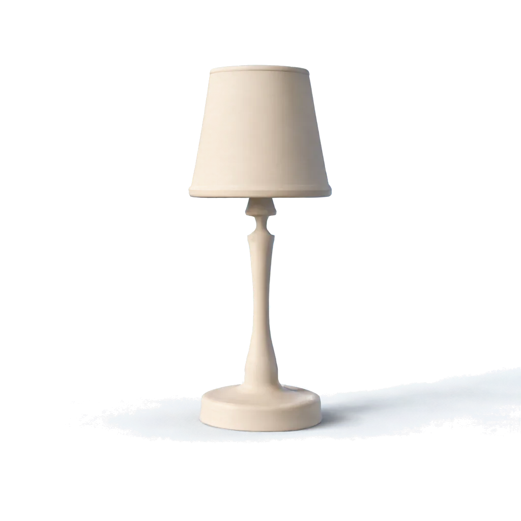 Floor lamp — Floating with a soft shadow