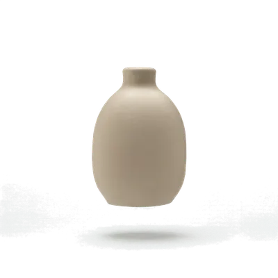 Ceramic vase — Floating with a soft shadow