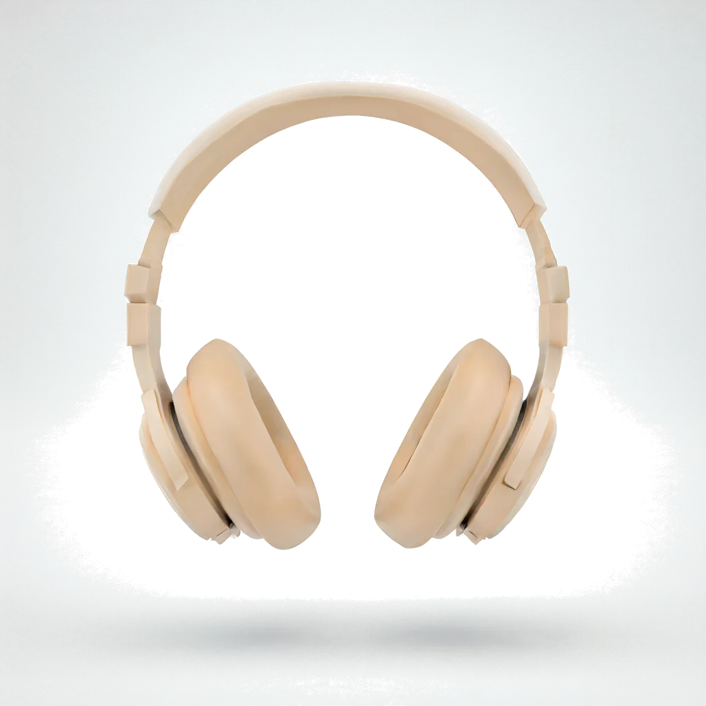 Headphones — Floating with a soft shadow