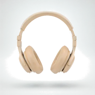 Headphones — Floating with a soft shadow
