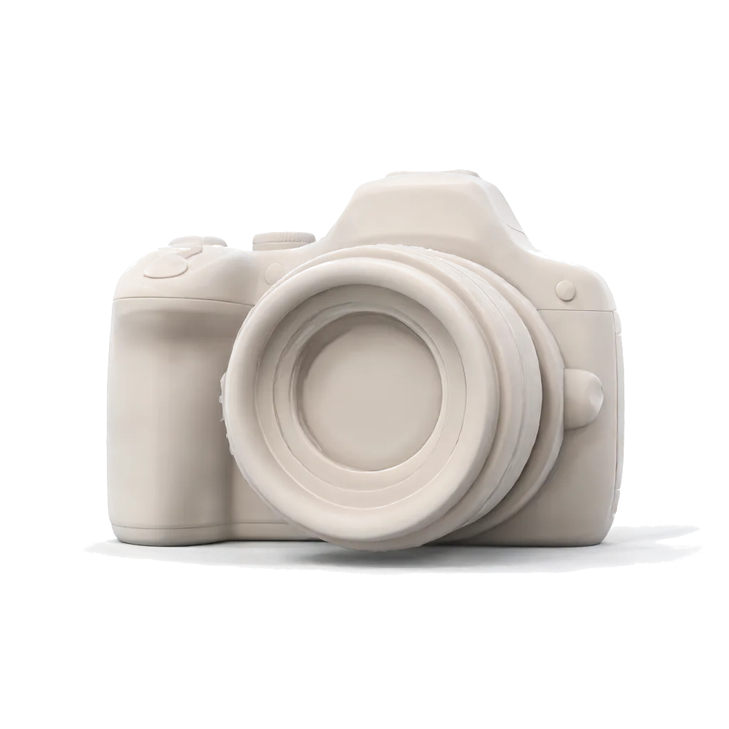 Camera body — Floating with a soft shadow