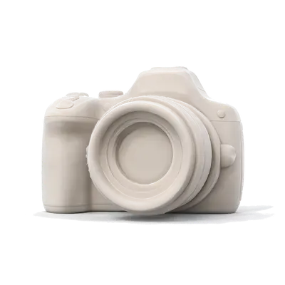 Camera body — Floating with a soft shadow