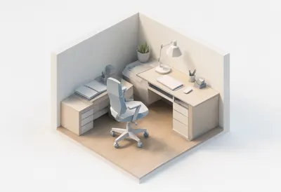 Tiny workspace corner