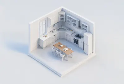 Isometric kitchen