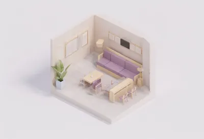 Hotel lobby corner