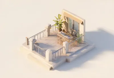 Balcony garden — At golden hour