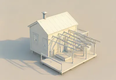 Seaside hut — At golden hour