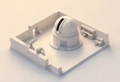 Observatory room — At golden hour