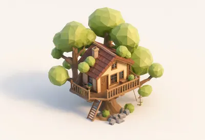 Treehouse — At golden hour