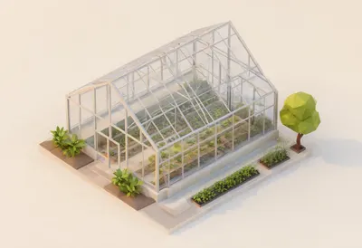 Greenhouse — At golden hour