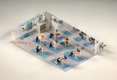 Yoga studio — At golden hour