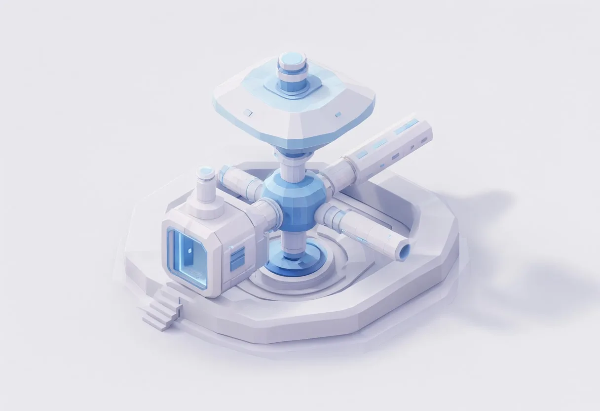 Space habitat module — In a pastel palette