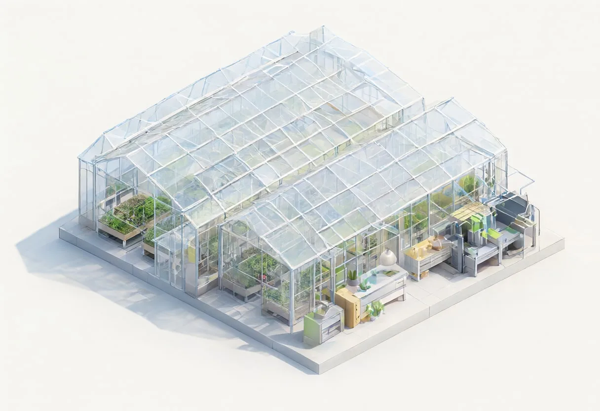 Greenhouse — In a pastel palette