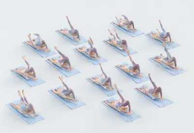 Yoga studio — In a pastel palette