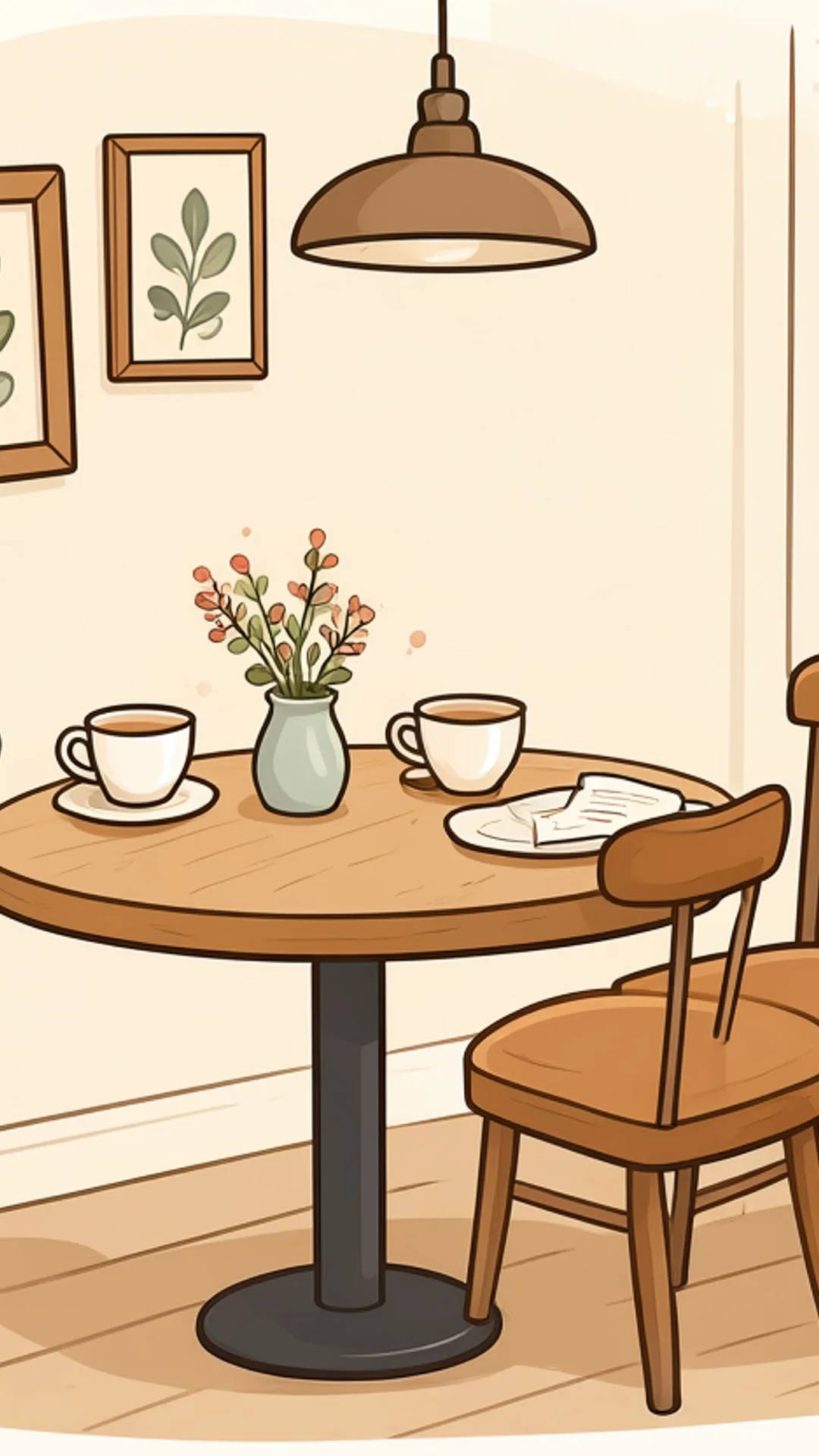 Cozy cafe corner