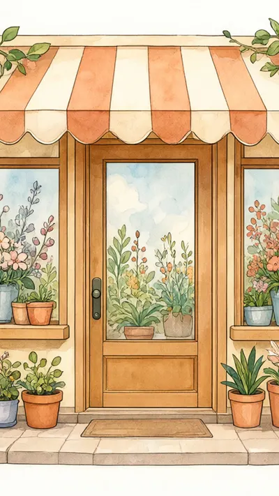 Flower shop front