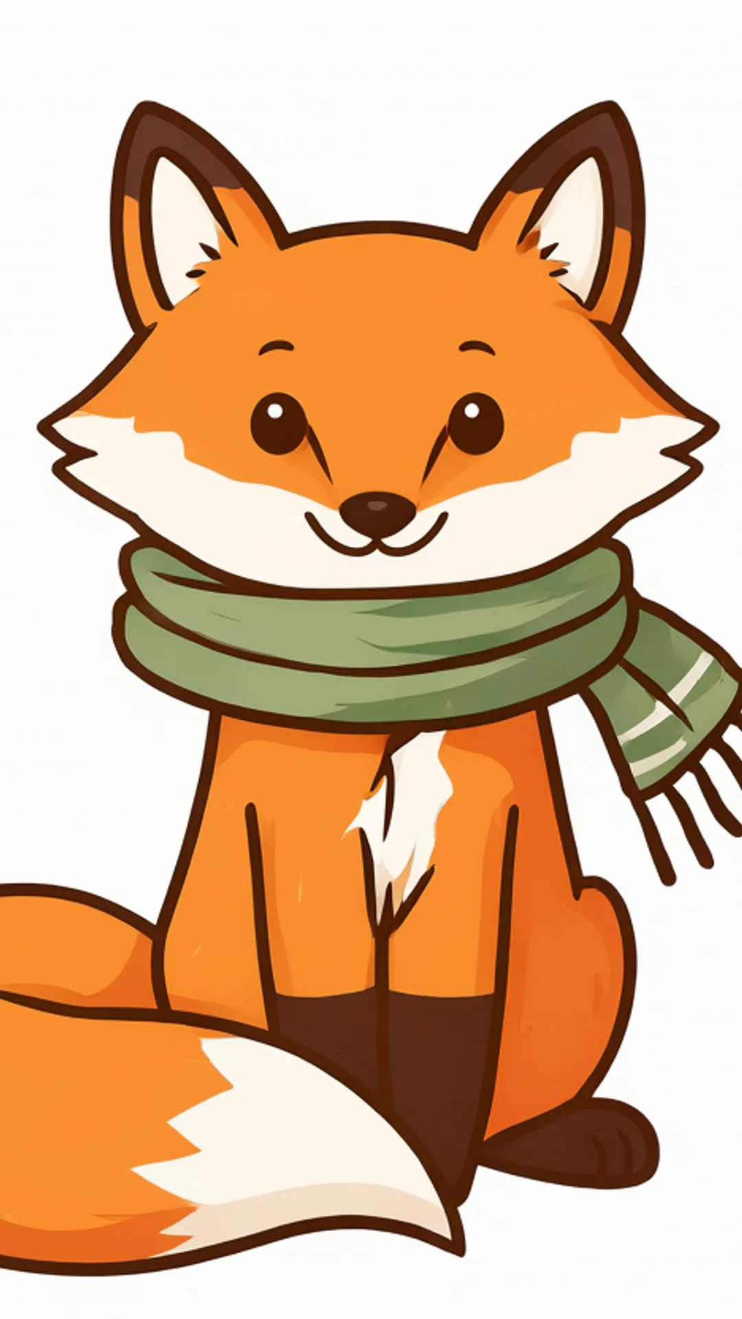 Fox with a scarf