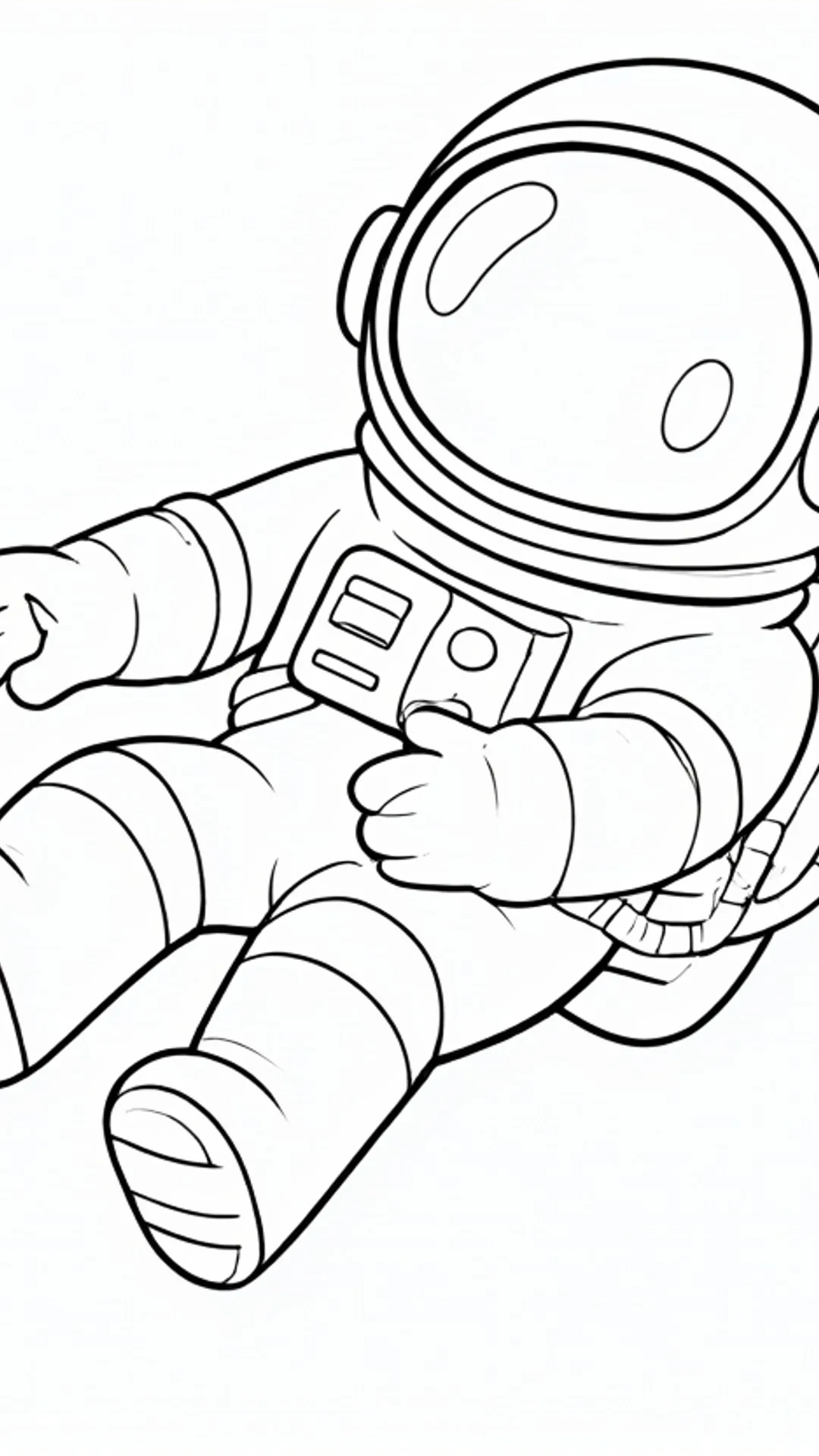 Astronaut floating
