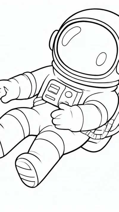 Astronaut floating