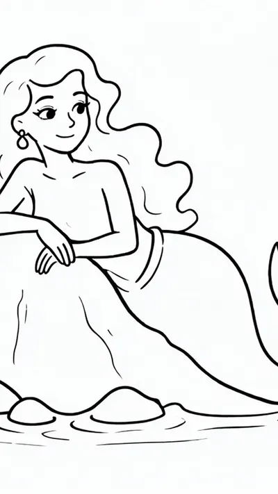 Mermaid on a rock
