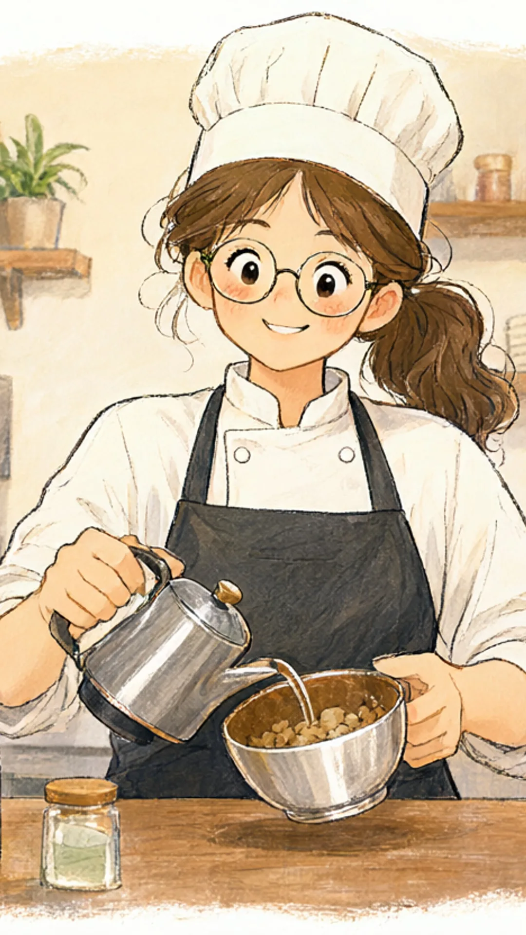 Barista at work
