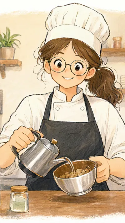 Barista at work