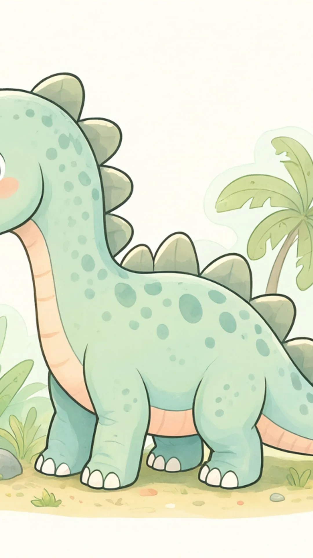 Dinosaur in jungle