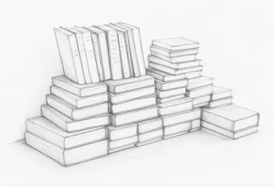 Print archive with cool clean light, wide angle