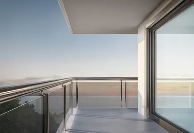 Balcony break at dusk, low angle