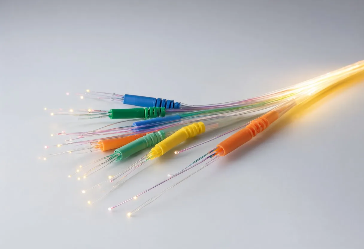 Fibre optics with soft rim light, wide angle