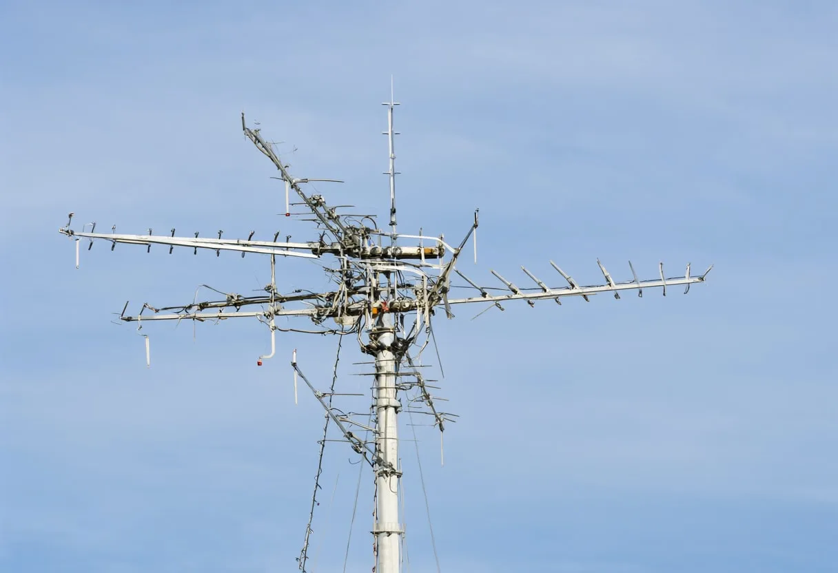 Antenna array under natural daylight, wide angle